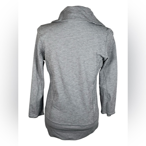Lululemon Funnel Neck Full Zip Jacket, Gray and White Size 6 - Picture 3 of 10